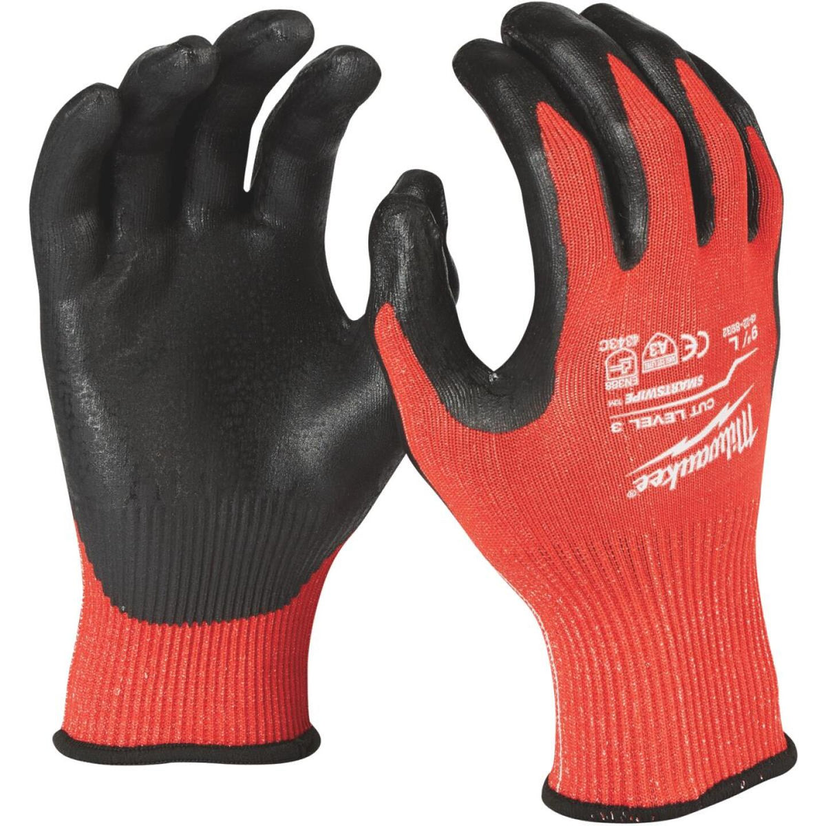 milwaukee gardening gloves Milwaukee Men's Large Nitrile Coated Cut Level 3 Work Glove