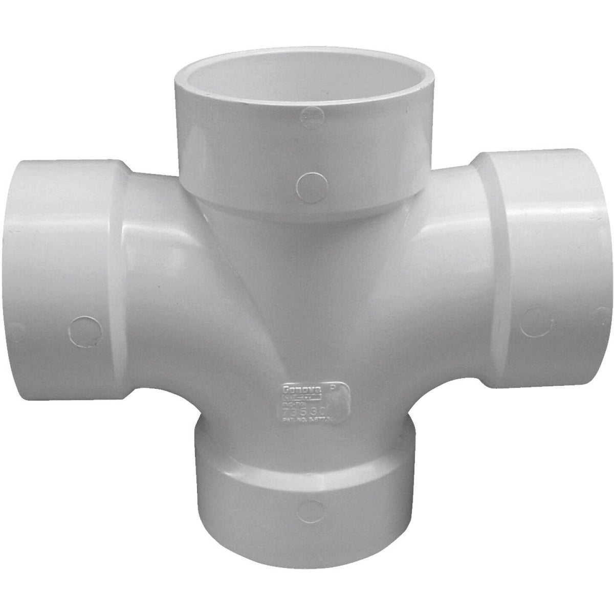 Charlotte Pipe 3 In. Double Sanitary DWV PVC Tee - Bradford, NH