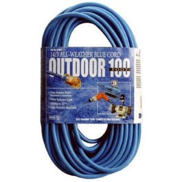 100-Ft. 14/3 SJTW-A Blue Extension Cord