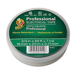 Electrical Tape, Green Vinyl, .75-In. x 66-Ft.