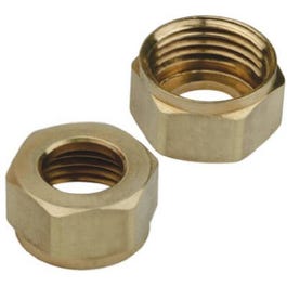 Faucet Shank Nut, Brass, 1/2-In Iron Pipe, 2-Pk.