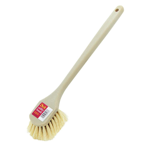 Do it 19-3/4 In. x 3 In. White Tampico Bristle Fiber Plastic Scrub Brush