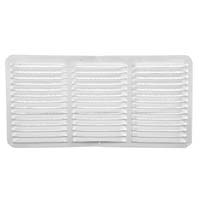 Lomanco Cornice Vent, 8 In L, 16 In W, 65 Sq-Ft Net Free Ventilating Area, Aluminum, White (8 x 16)