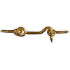 Hook & Eye, Solid Brass, 2-1/2-In.