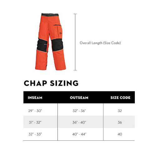 STIHL Dynamic Wrap Chaps (40 Orange)