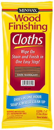 CLOTH 8PK DK MAHOGANY WOOD FINISH