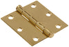 3  SOLID BRASS SQ HINGE