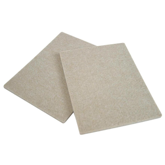 Magic Sliders 6 In. x 4-1/2 In. Oatmeal Felt Sheet,(2-Pack)