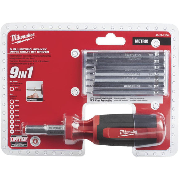 Milwaukee 9-in-1 Metric Hex Multi-Bit Screwdriver