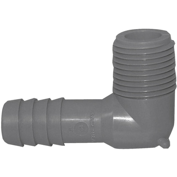 Boshart 1/2 In. Male Polypropylene Insert Elbow