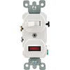 Leviton Heavy-Duty White 15A Switch & Pilot Light