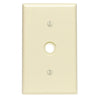 Leviton 1-Gang Thermoset Plastic Ivory Telephone/Cable Wall Plate with 0.406 In. to 0.625 In. Hole