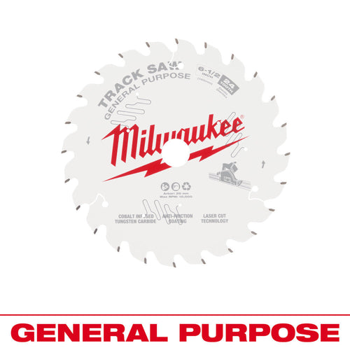 Milwaukee® 6-1/2 24T General Purpose Track Saw Blade