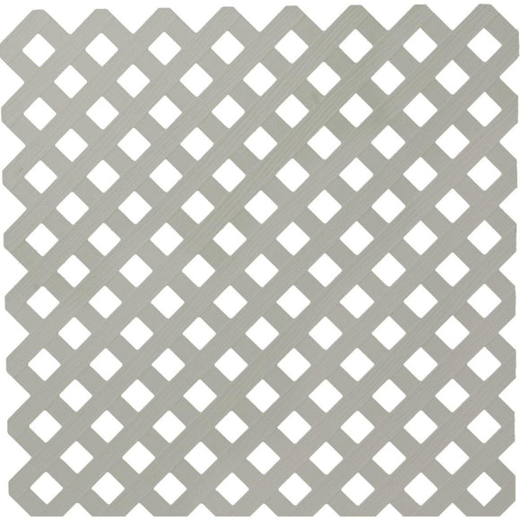 Dimensions 4 Ft. W x 8 Ft. L x 3/16 In. Thick Gray Vinyl Privacy Lattice Panel
