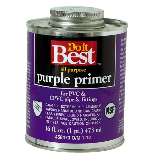 Do it Best 16 Oz. Purple Pipe and Fitting Primer for PVC/CPVC