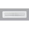 Home Impressions 2-1/4 In. x 12 In. White Steel Floor Register