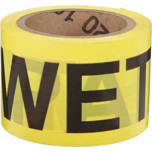 Irwin 3 In. W x 300 Ft. L Wet Paint Caution Tape