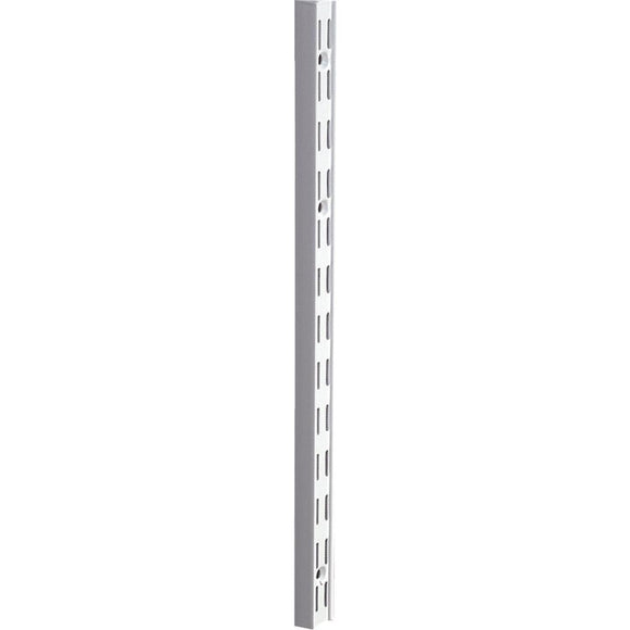 Knape & Vogt 82 Series 78 In. White Steel Heavy-Duty Double-Slot Shelf Standard