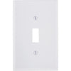 Leviton 1-Gang Smooth Plastic Mid-Way Toggle Switch Wall Plate, White