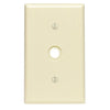 Leviton 1-Gang Thermoset Plastic Ivory Telephone/Cable Wall Plate with 0.406 In. to 0.625 In. Hole