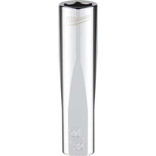 Milwaukee 1/4 In. Drive 11/32 In. 6-Point Deep Standard Socket with FOUR FLAT Sides