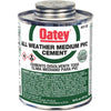 Oatey All Weather 16 Oz. Medium Bodied Clear PVC Cement