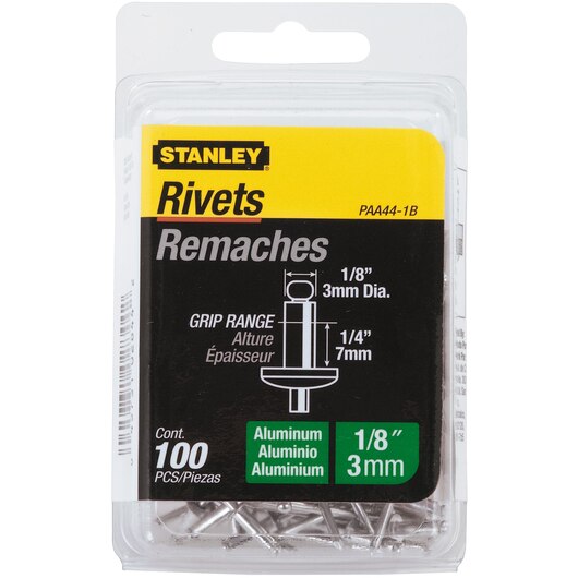 Stanley 1/8 in x 1/4 in Aluminum Rivets (100 Pk) - Bradford, NH ...