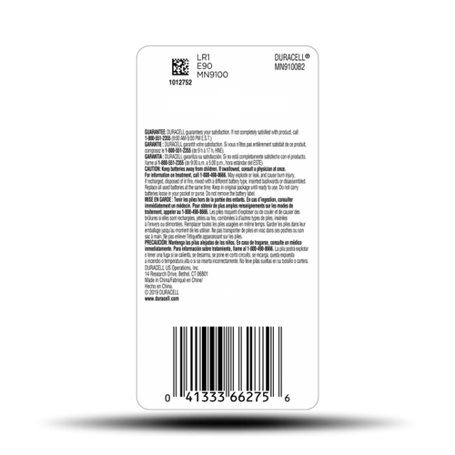 Duracell N Alkaline Battery