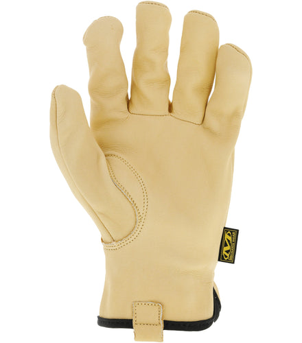 Mechanix Wear Leather Work Gloves Leather Cow Driver Women's Medium, Brown