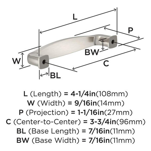 Amerock BP37051G10 Franklin Collection Pull