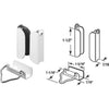 Prime-Line 7/16 In. White Hanger & Latch (2 Pack)