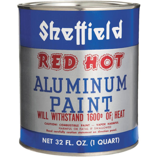 Sheffield Red Hot Quart Aluminum Brillant Gloss Aluminum Paint