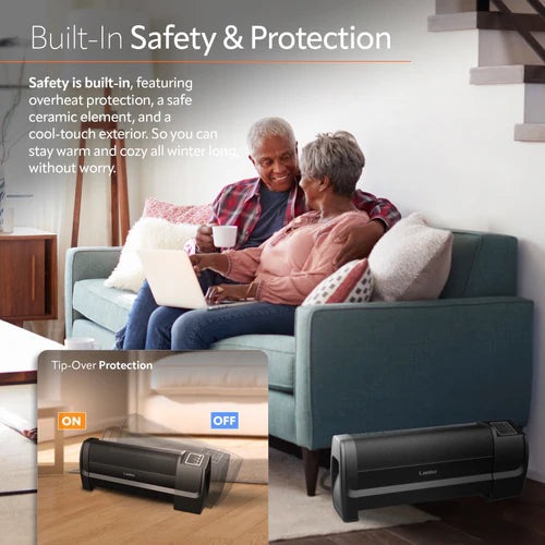 Lasko RL12720 Low-Profile Space Heater with Electronic Display