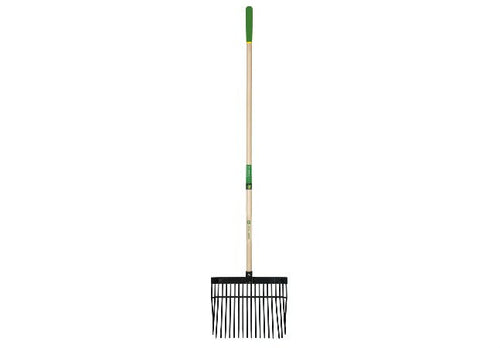 Truper John Deere Poly Bedding Fork 18 Tine Hardwood Handle