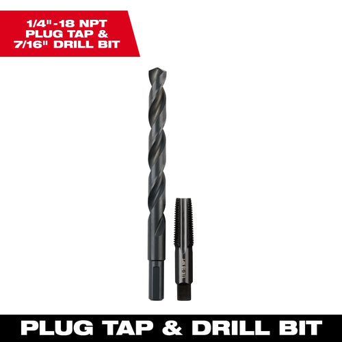 Milwaukee Straight Flute Plug Tap & Drill Bit