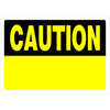 Hillman Blank Caution Sign Yellow and Black