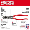Milwaukee 9 Lineman's Dipped Grip Pliers w/ Crimper & Bolt Cutter (USA)