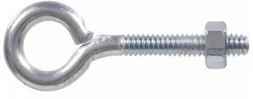 Hillman Hardware Essentials Eye Bolt with Hex Nut Zinc (1/4-20 x 6)