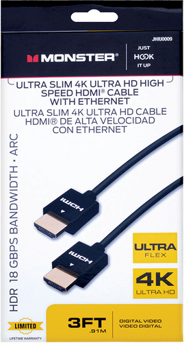 Monster Ultra Slim High Speed HDMI Cable with Ethernet