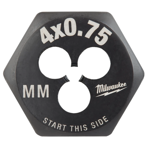 Milwaukee M4-0.70 mm 1-Inch Hex Threading Die