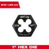 Milwaukee M4-0.70 mm 1-Inch Hex Threading Die