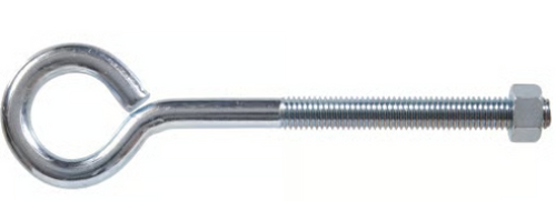 Hillman Hardware Essentials Eye Bolt with Hex Nut Zinc (1/2-13 x 8)