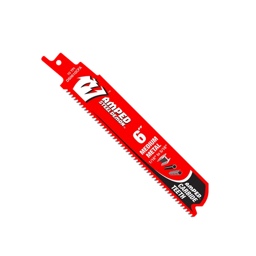 Diablo 6 10TPI AMPED™ Steel Demon™ Carbide Teeth Reciprocating Saw Blade for Medium Metal