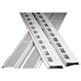 Continuous Soffit Vent, Mill Aluminum, 8-Ft.