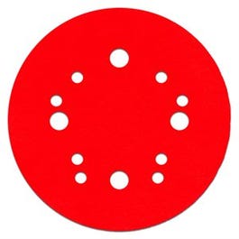 Orbital Sanding Disc, 12 Hole, Hook & Loop, 320-Grit, 5-In., 4-Pk.