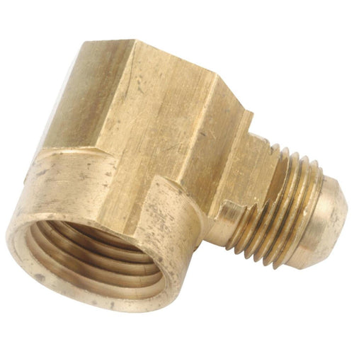 Anderson Metals 3/8 In. x 3/4 In. 90 deg Female Flare Brass Elbow