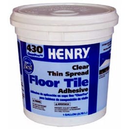 430 Thin-Spread Floor Tile Adhesive, Clear, 1-Gal.