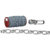 3/0 Zinc Lock Link Chain, 125-Ft.