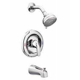 Adler Tub/Shower Faucet, Single Handle, With Showerhead, Chrome