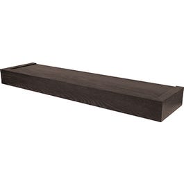 Floating Shelf, Modern Design, Espresso, 24-In.